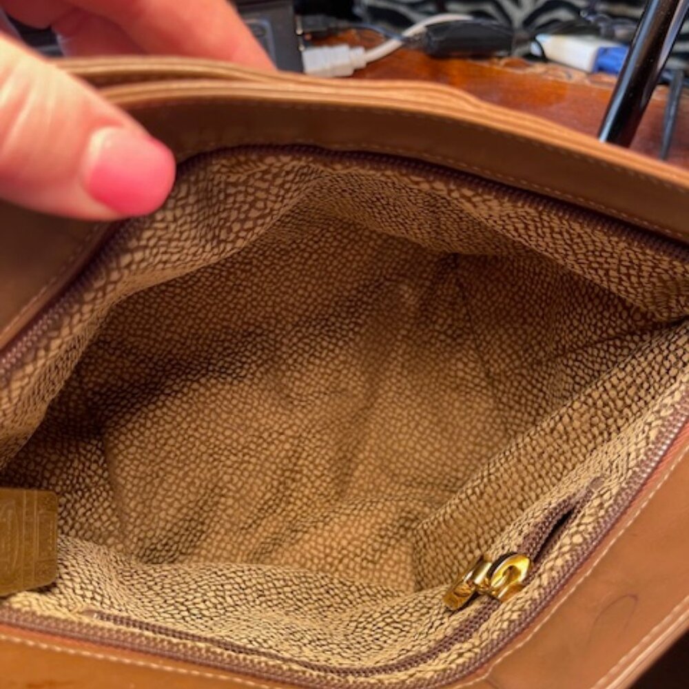 Borbonese Redwall Quail Pattern Crossbody - image 7